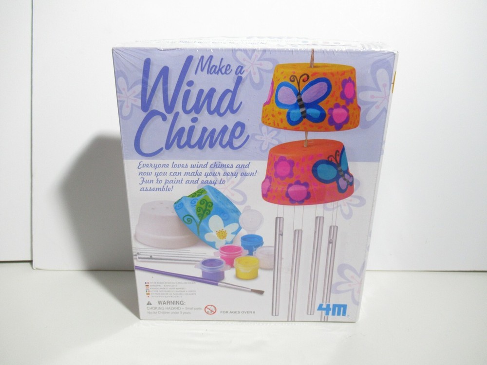 kids Arts & Crafts Make A Wind Chime Construct & Paint a wind chime