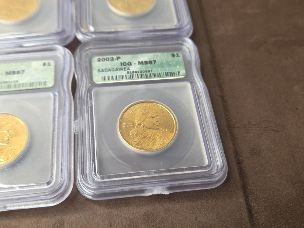 AUTHENTICATED SACAGAWEA DOLLAR COINS ASSORTED YEARS