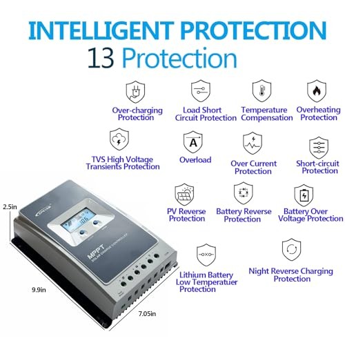 40A 12/24/ Auto Identify MPPT Solar Charge Controller with 40a Mppt Controller