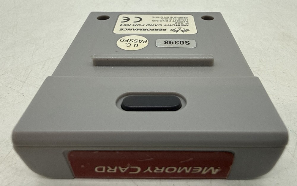 Nintendo 64 Performance Memory Card Plus Controller Pak N64