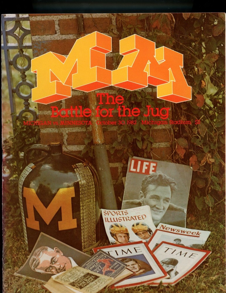 October 30th 1982 Michigan Minnesota Program & Ticket LOOK!