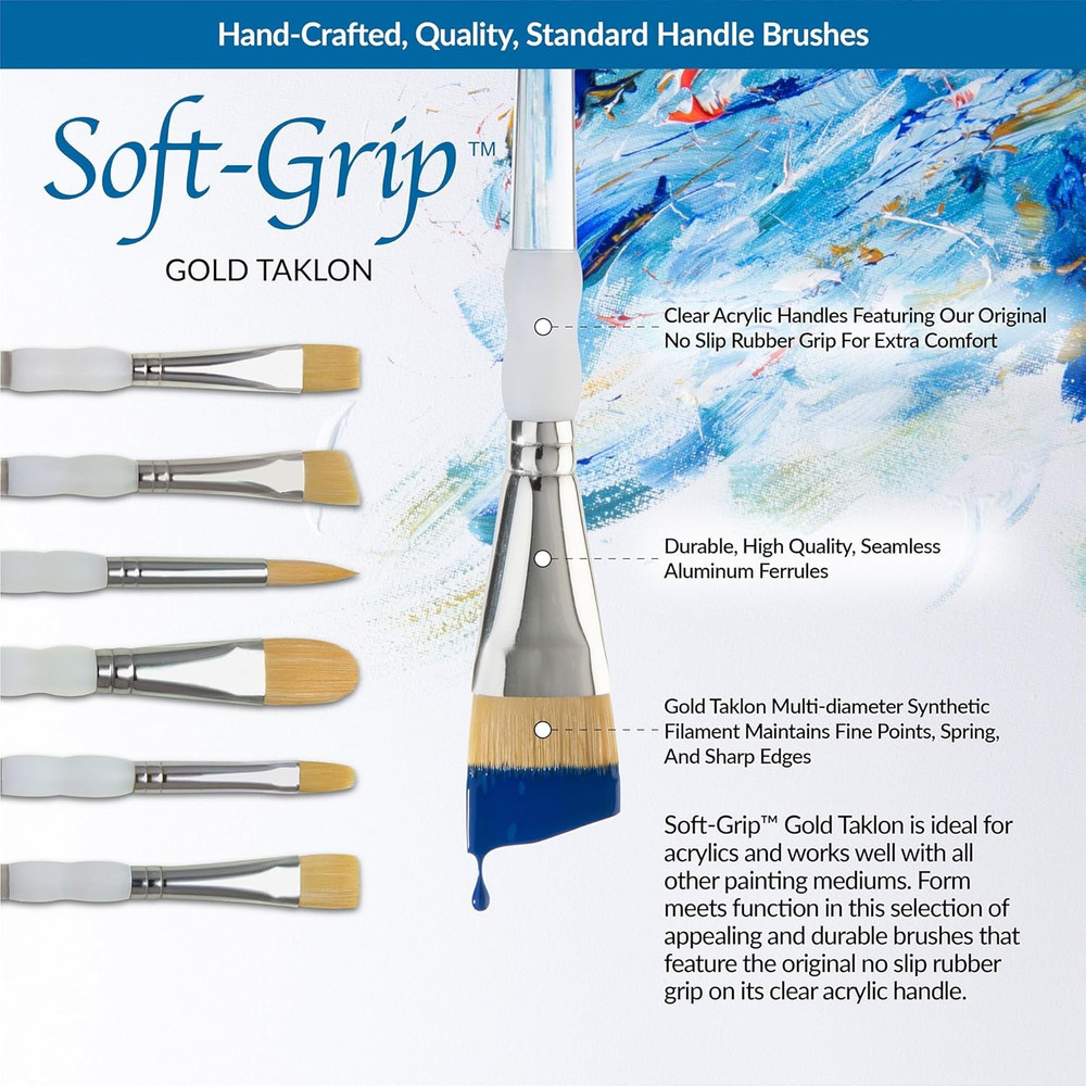 SG-304 5 Piece Flat Brush Set