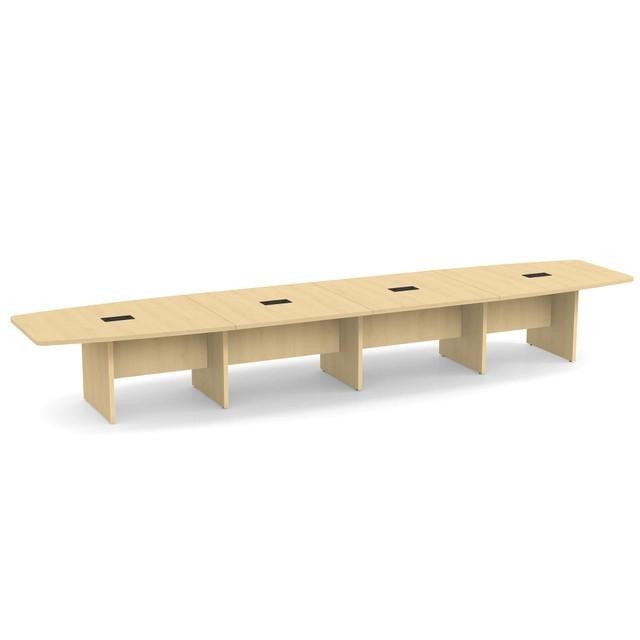 New 18' Expandable Boat Shaped Office Conference Table - Multiple Colors!