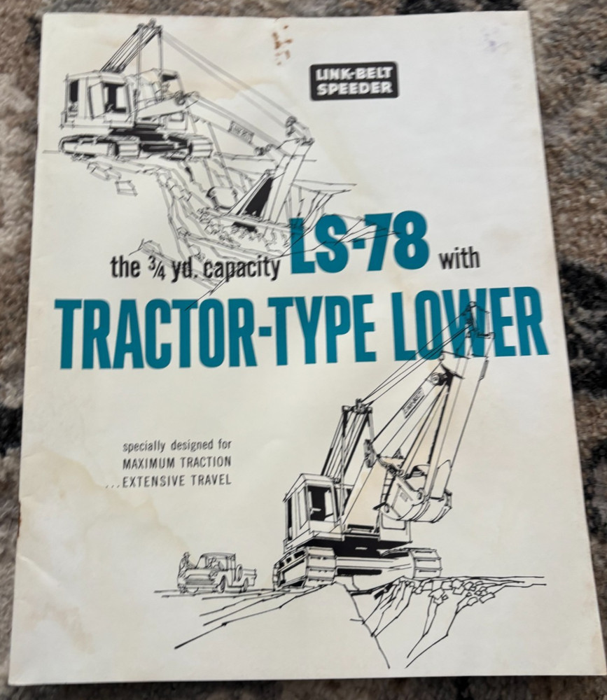 Link Belt LS-78 Excavator Brochure AMIL25