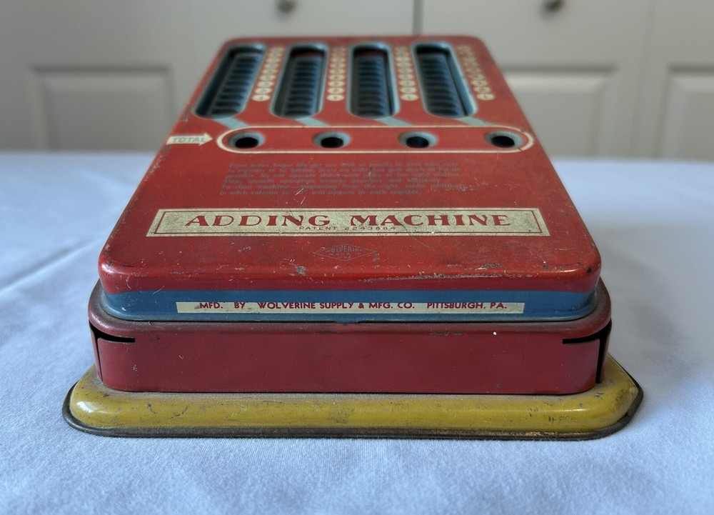 Vintage Wolverine Adding Machine (works)