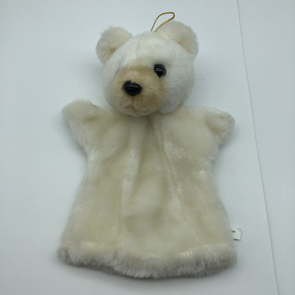 Vintage Hand puppet cream teddy bear