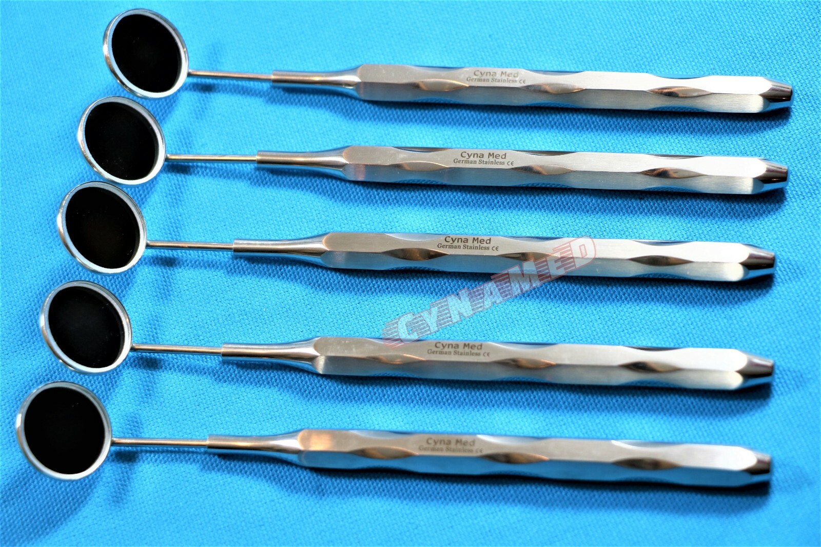 X5 Dental Mouth Mirror #5 Unique Handle Reflector Odontoscope Teeth Inspection