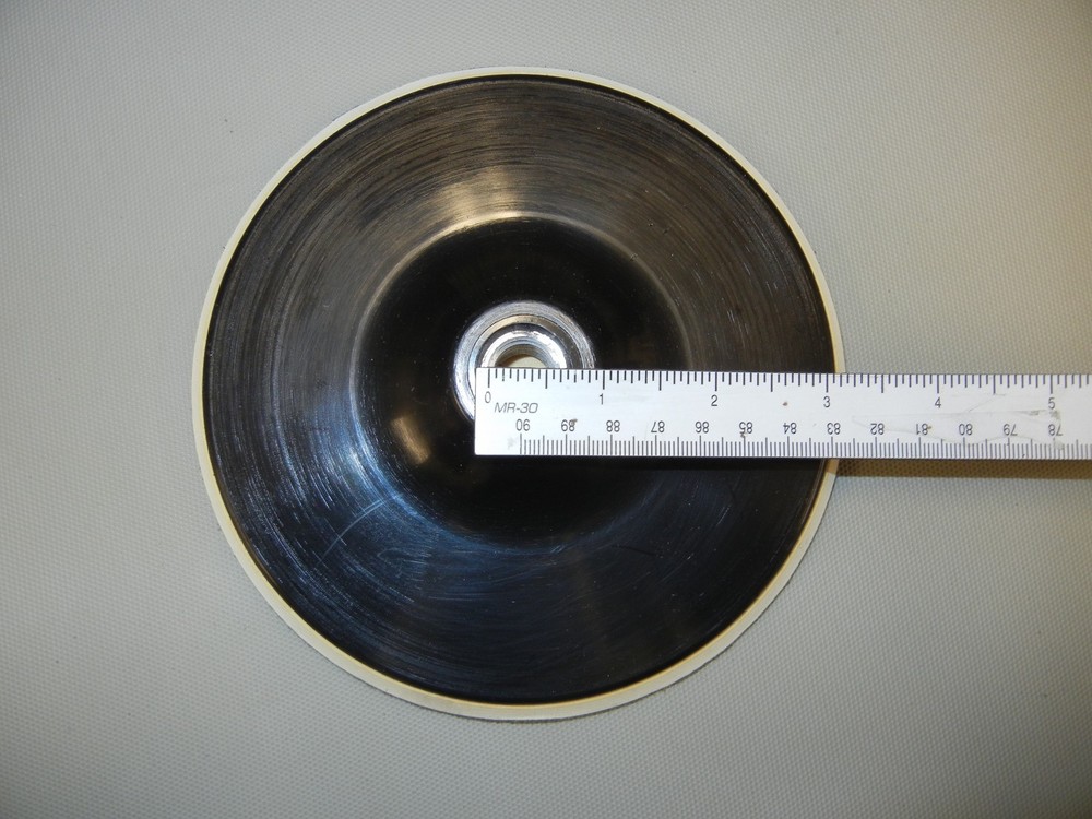 6 1/2" X 5/8" thread baking pad for 7" & 8" buffing and polish hook & loop pads