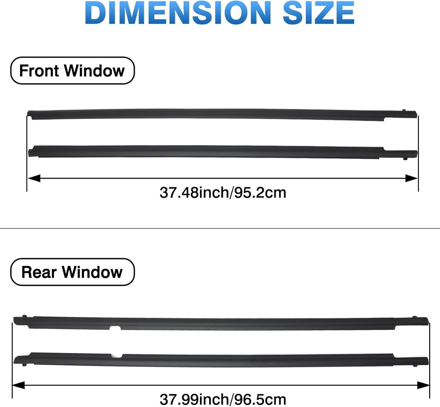 WeatherStrip Window Molding Trim Seal Belt Replacement for Toyota Corolla 09-12
