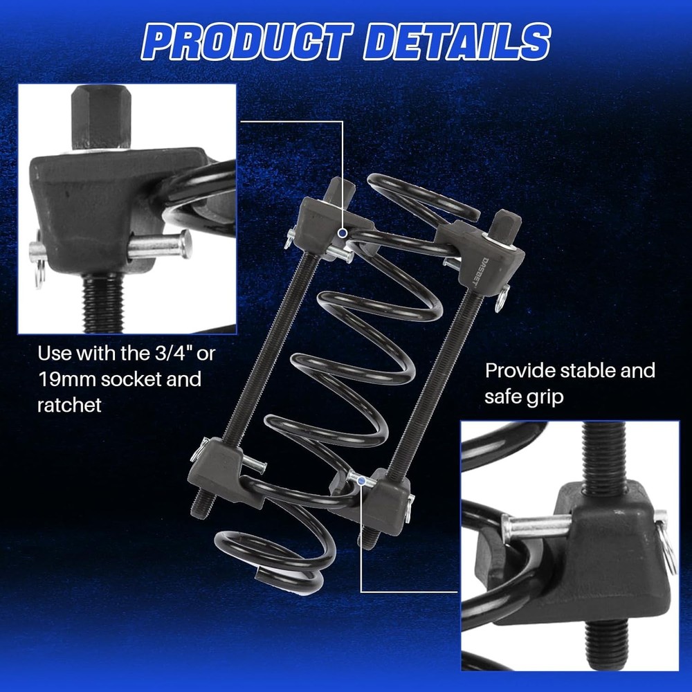Coil Spring Compressor with Detent Pins Spring Compressor with 10.5in Range f...
