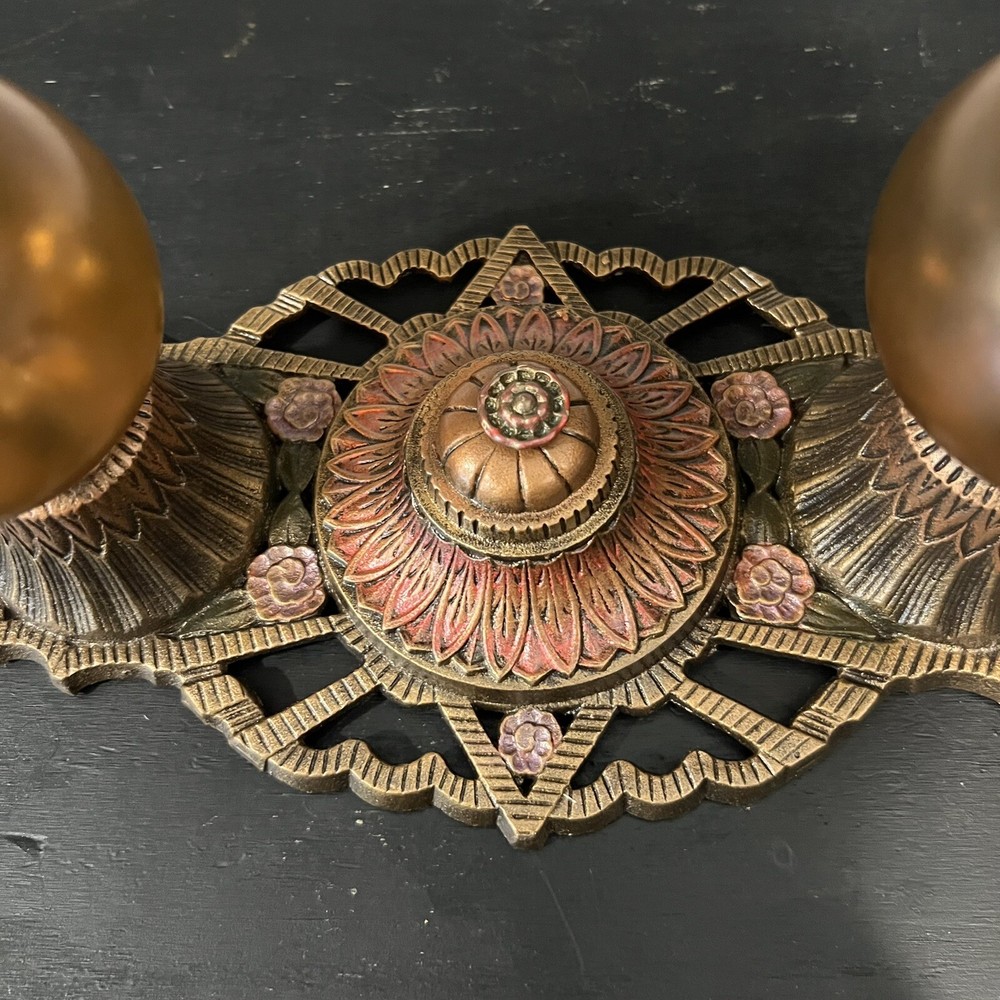 Single Great Flush Mount Nice Double Socket Fixture 42B