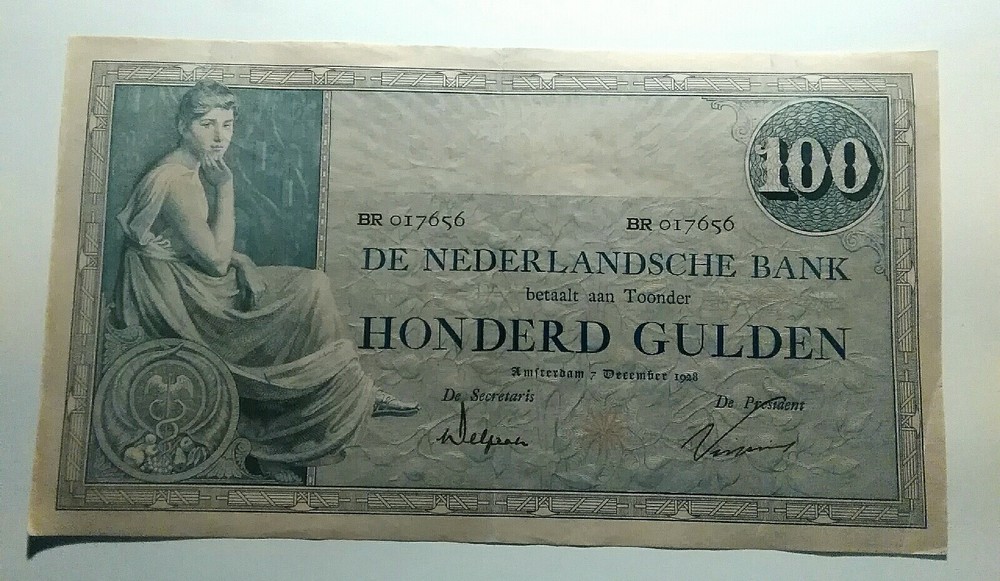 100 Gulden Netherlands 1928 XF