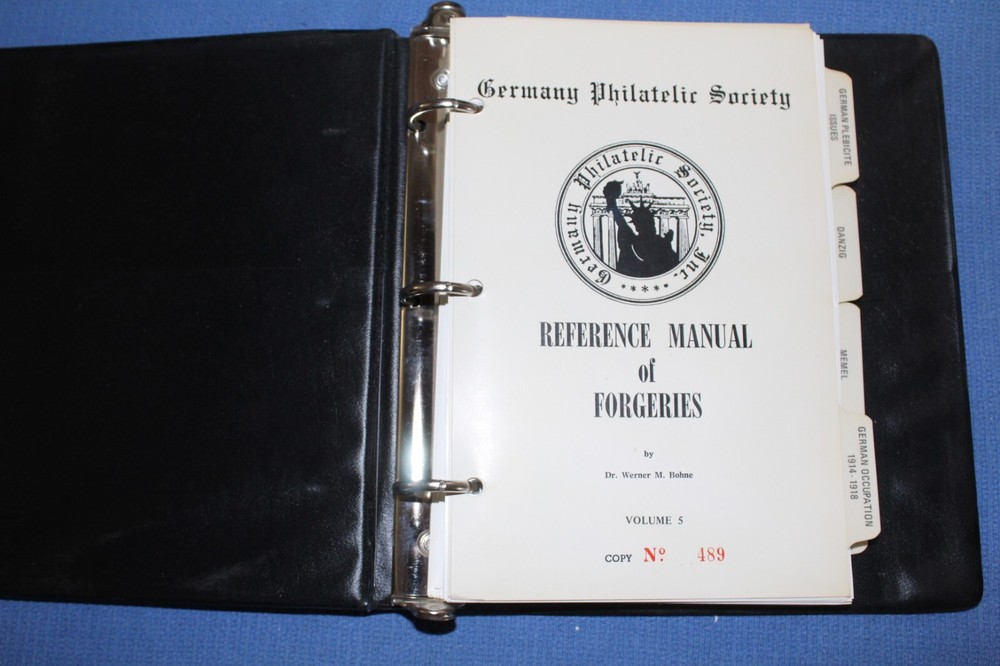Germany Philatelic Society Reference Manual Forgeries Bohne 8 Vol BlueLakeStamps