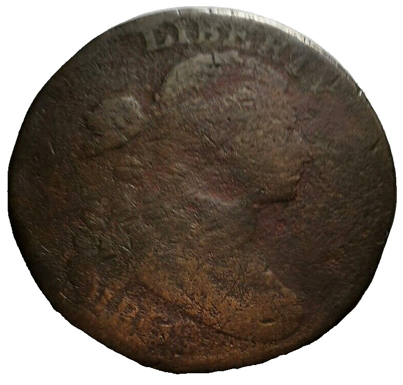 1802 US Draped Bust Large Cent Coin S-227