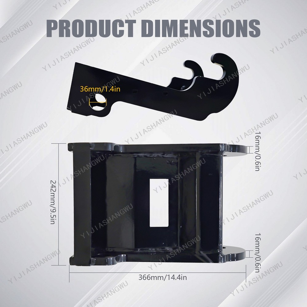 Bobcat X-Change E Coupler Bracket, Quick Attach，excavator Bucket Attachment .