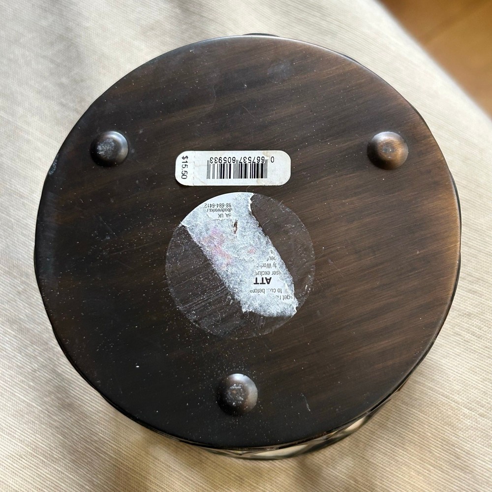 Capiz shell three wick candle holder cover