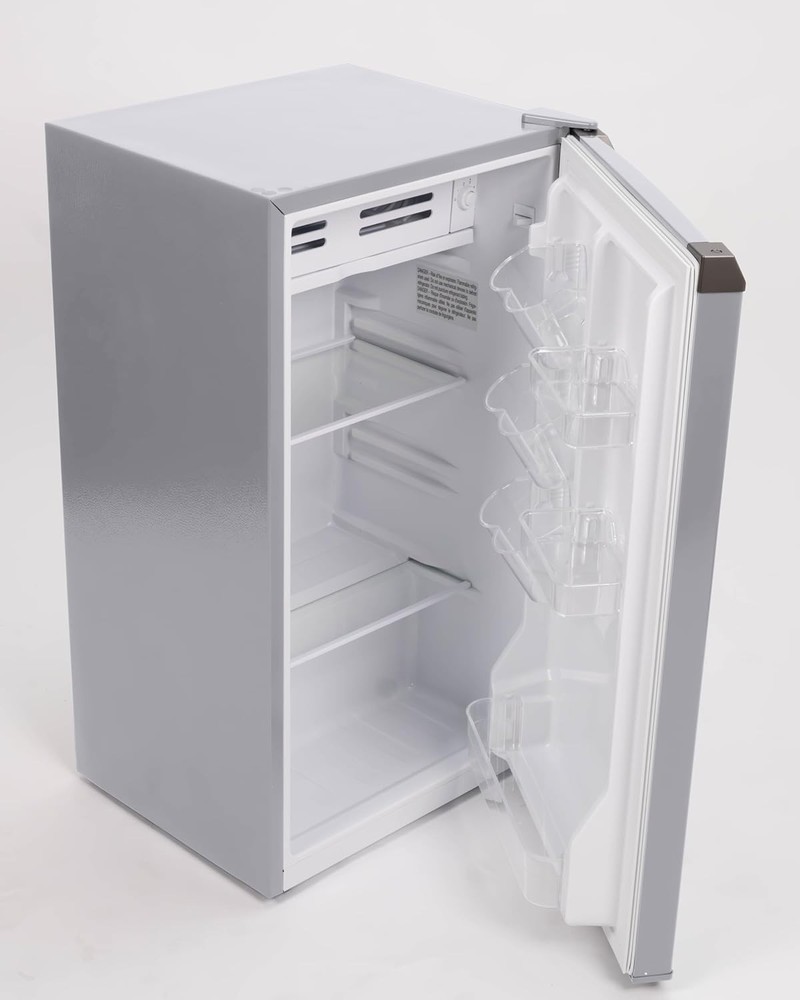 Frigidaire Mini Refrigerator 3.2 Cu Ft Reversible Door Adjustable Temp (Grey)