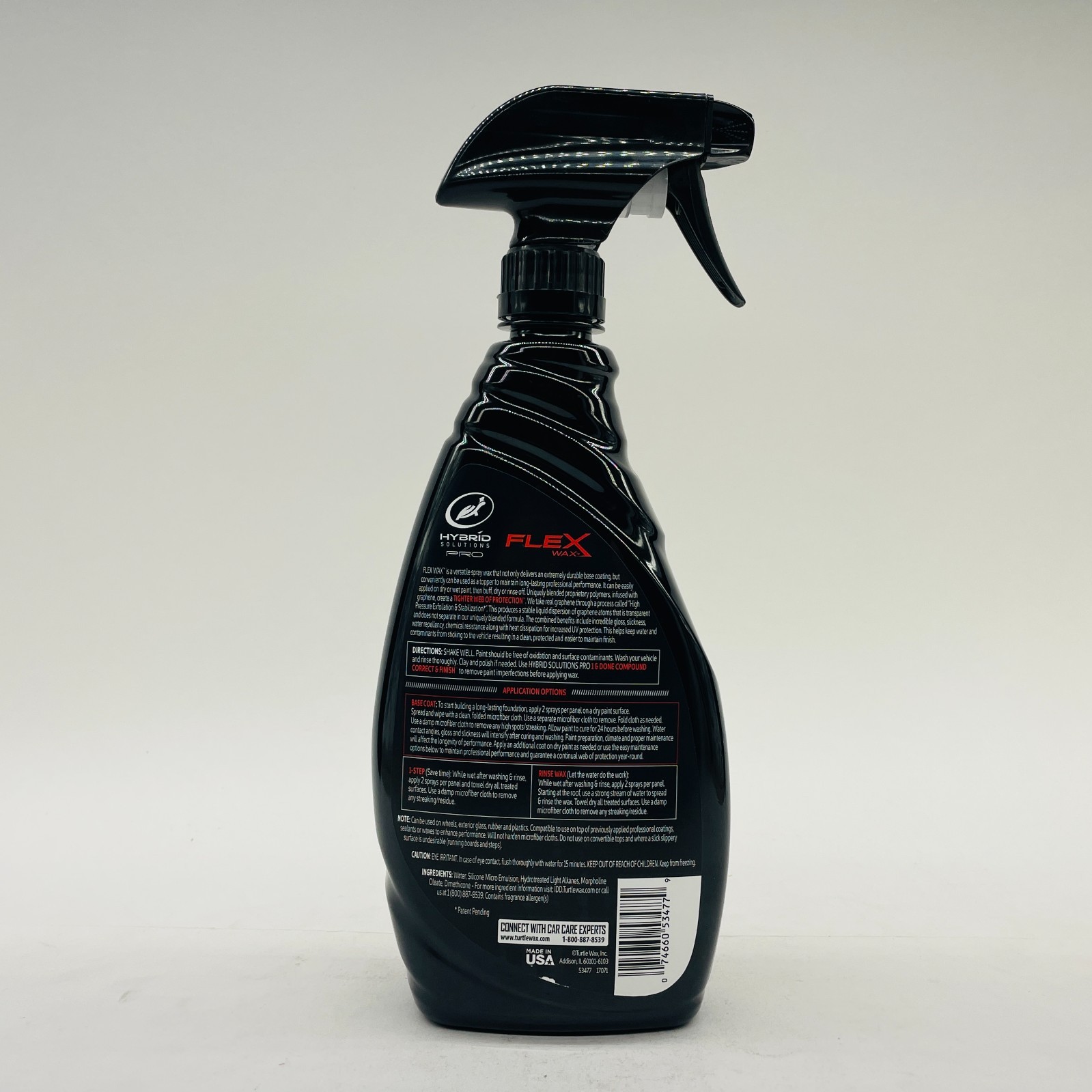 Turtle Wax Hybrid Solutions Pro Flex Wax Graphene Spray 23oz Gloss & Protection