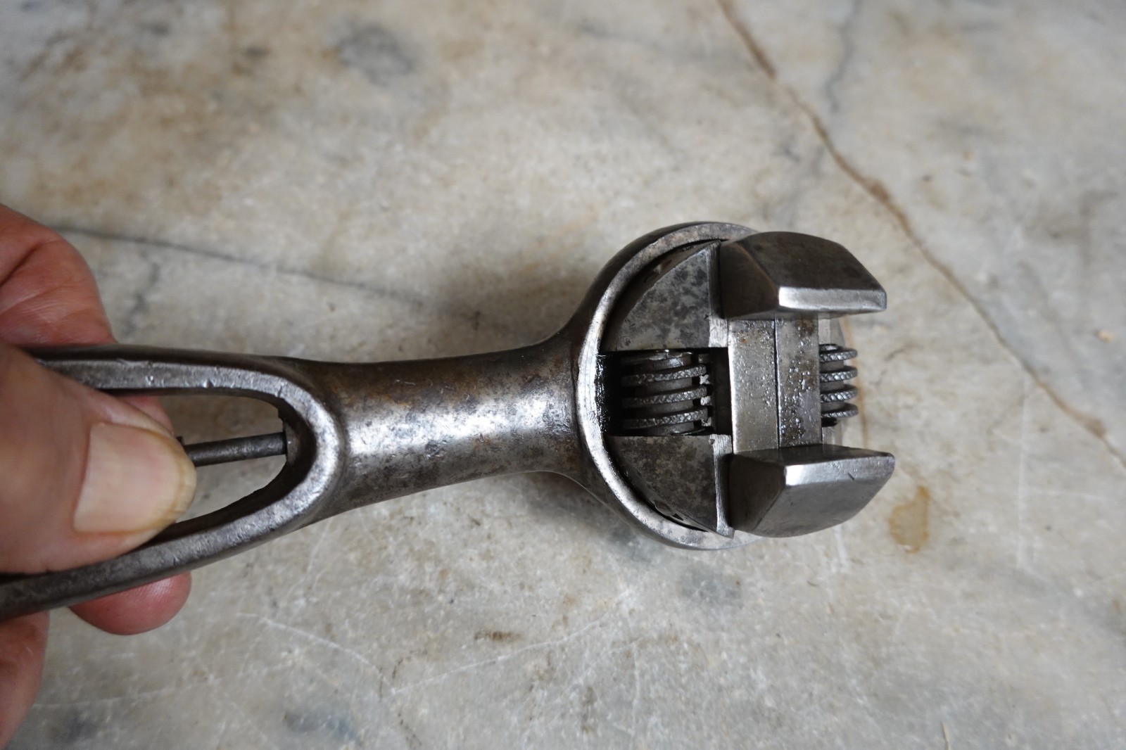 Antique "WIZARD" ADJUSTABLE RATCHET WRENCH PAT MAY 21 1907 Mechanic Railroad