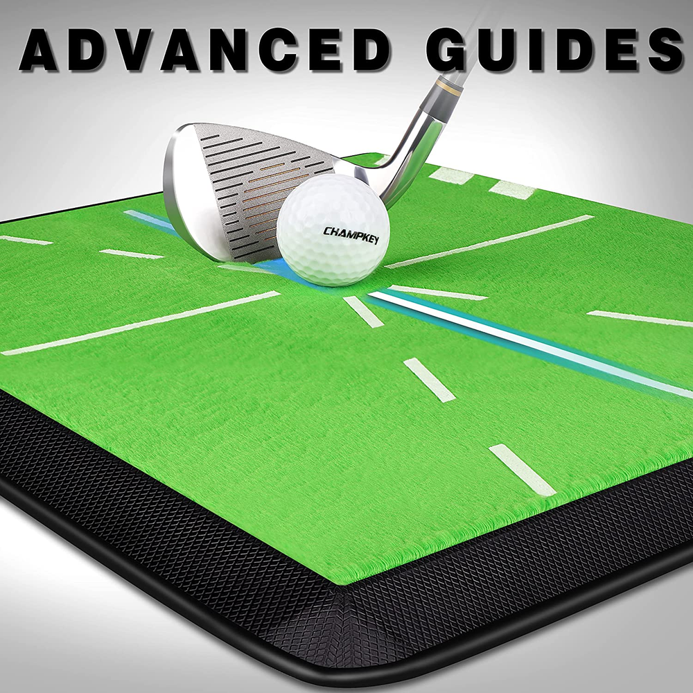 CHAMPKEY Premium Impact Golf Mat 1.0 Edition | Path Feedback Golf Practice Mat |