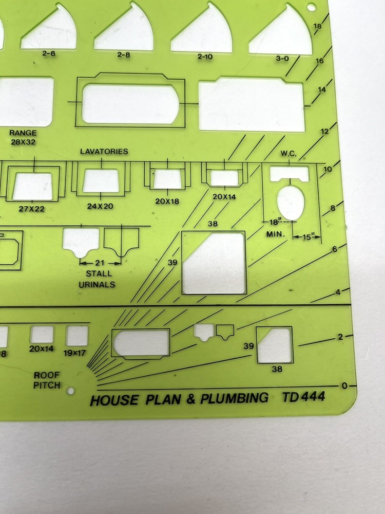 Template Designs ~ House Plan & Plumbing Template ~ No. TD444