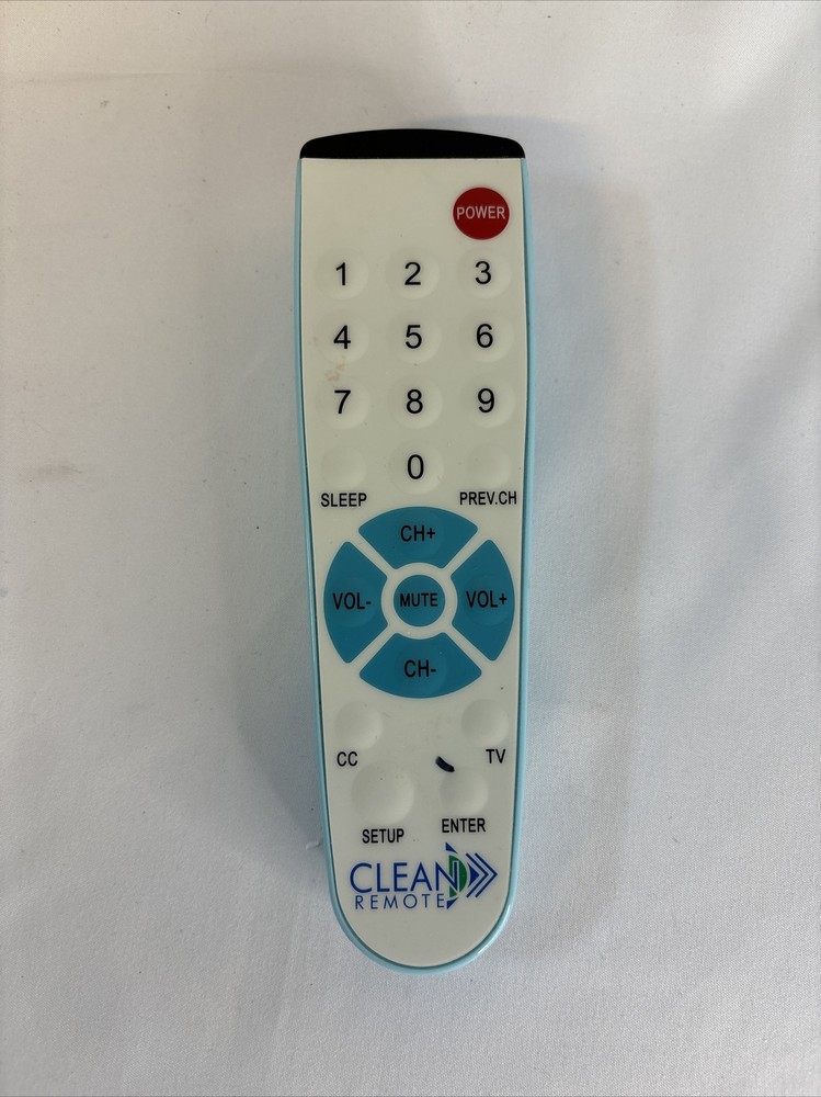 CLEAN REMOTE CR1 Universal TV Remote Control, Spillproof