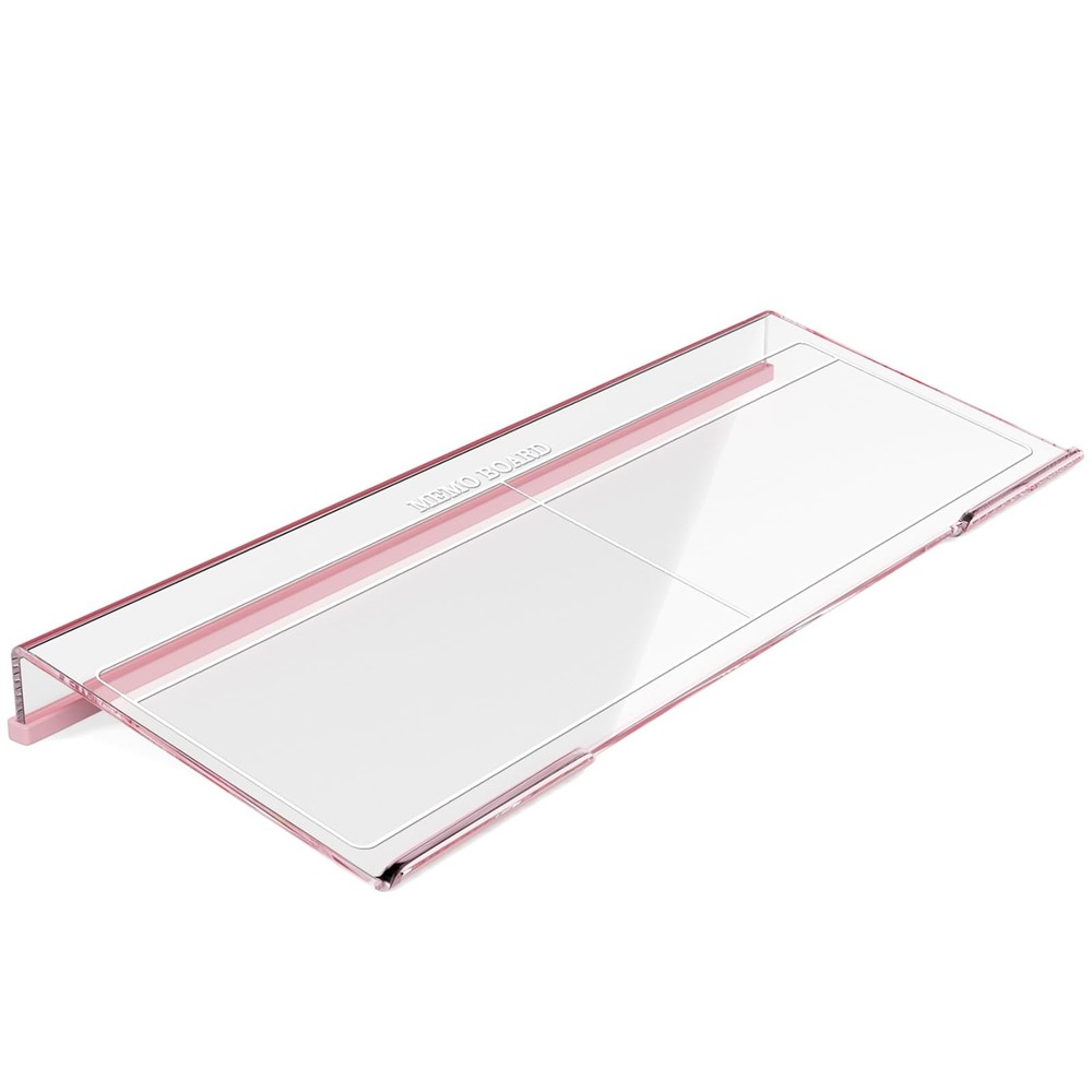 17 Inch Clear Acrylic Ergonomic Computer Keyboard Stand Riser Desk Holder