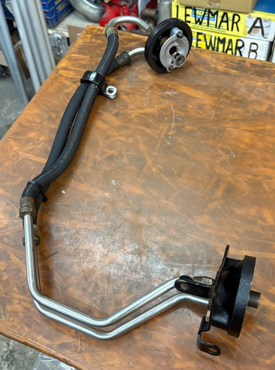 MERCRUISER REMOTE OIL FILTER ASSY 5.0-5.7 SM BLOCK GM 818400A1 806329T W HOSES..