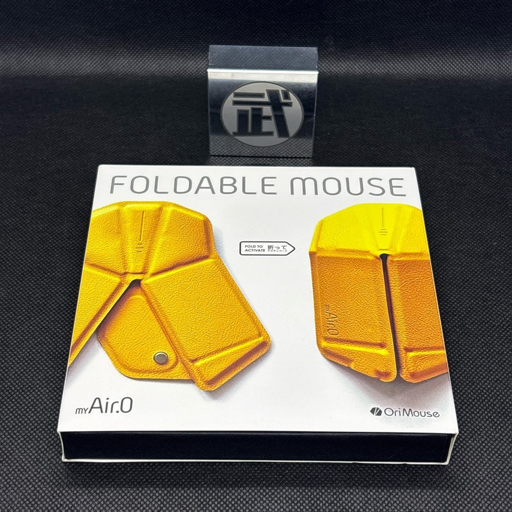 myAir.0 OriMouse Foldable Wireless Mouse Portable Bluetooth Smooth/Yellow Used