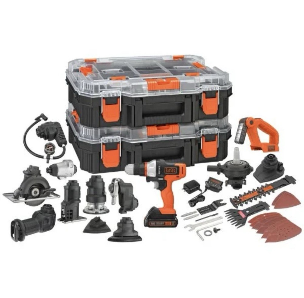 BLACK+DECKER MATRIX™ 20V MAX* Power Tool Kit - BDCDMT1212KITC1 NEW
