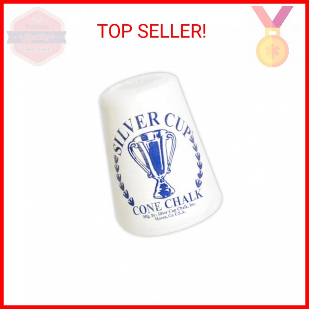 Hathaway Silver Cup Cone Talc Chalk, White