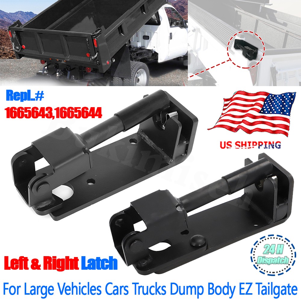 Set of 2 Trucks Dump Body EZ Tailgate Latch Kit 1665643,1665644 Left & Right US