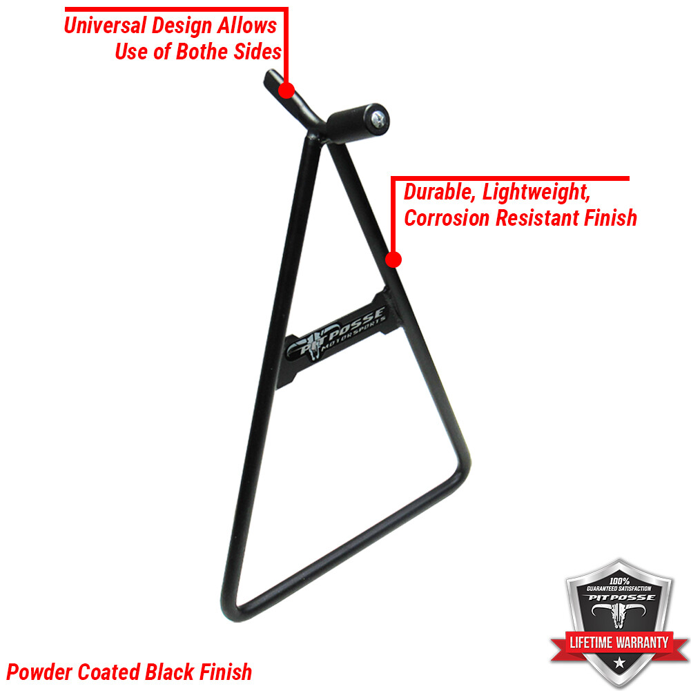 Pit Posse Universal Dirt Bike Triangle Side Stand Made of Steel Fits Rear Axle