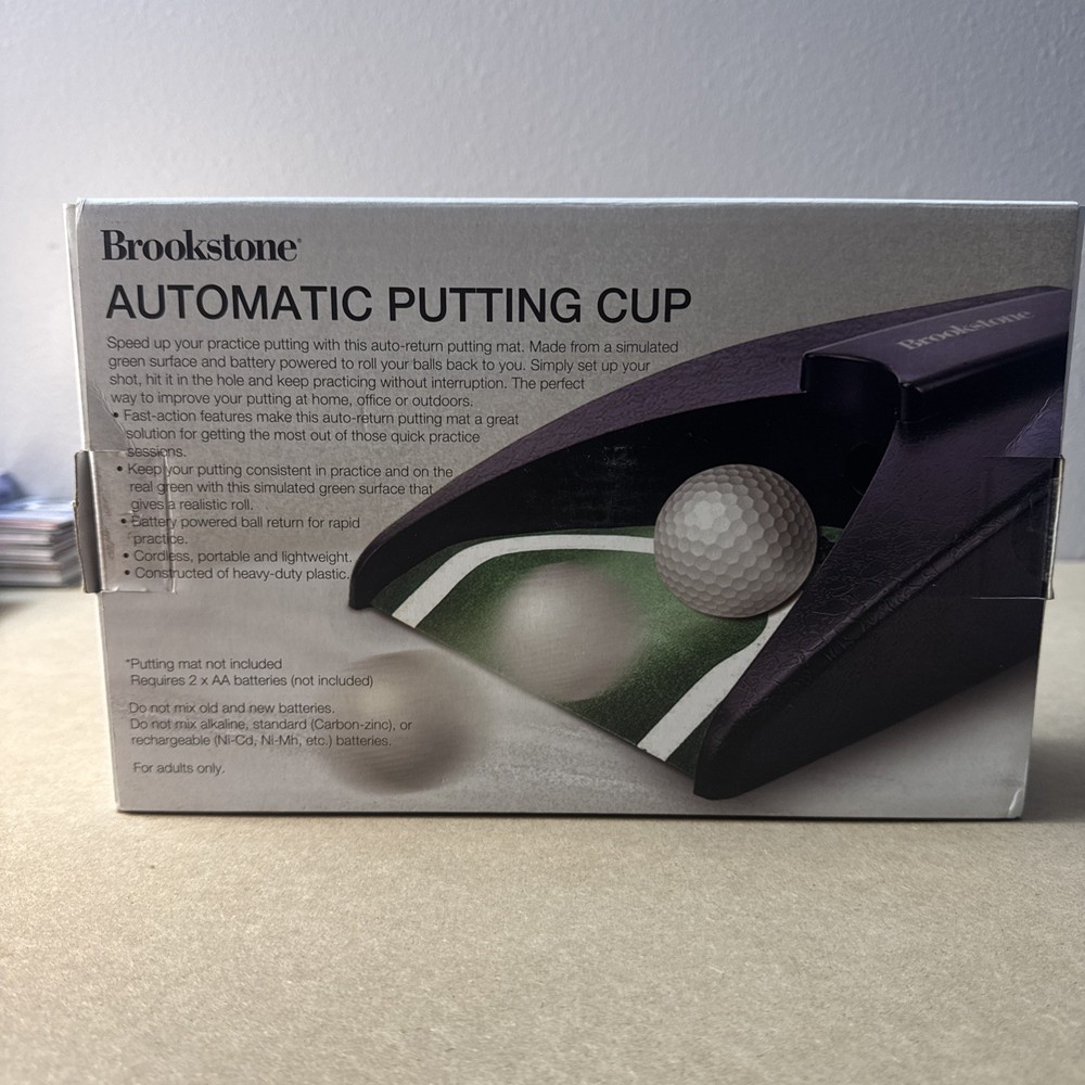 Brookstone Automatic Return Putting Cup for golf