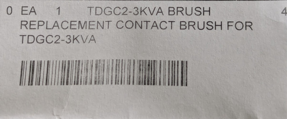 Brush Replacement for Transformer TDGC2-3KVA