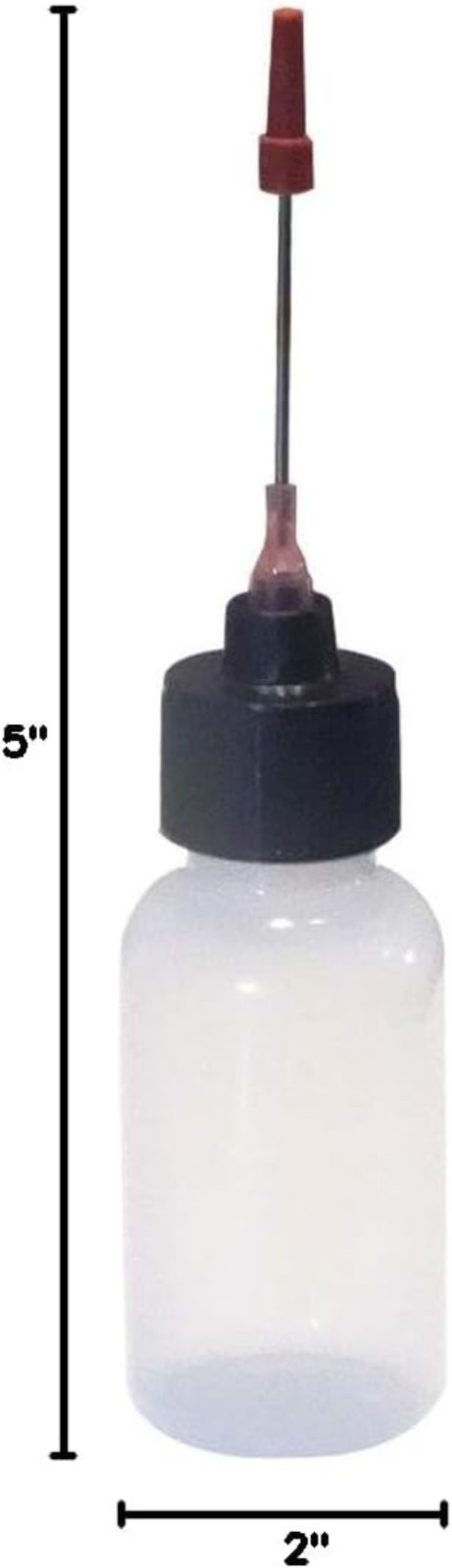 2-1oz Plastic Squeeze Bottles 1.5" Stainless Applicators