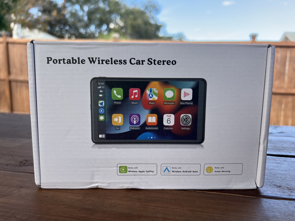 Portable Wireless Car Stereo Bluetooth Wireless Car Play/Android Backup camera