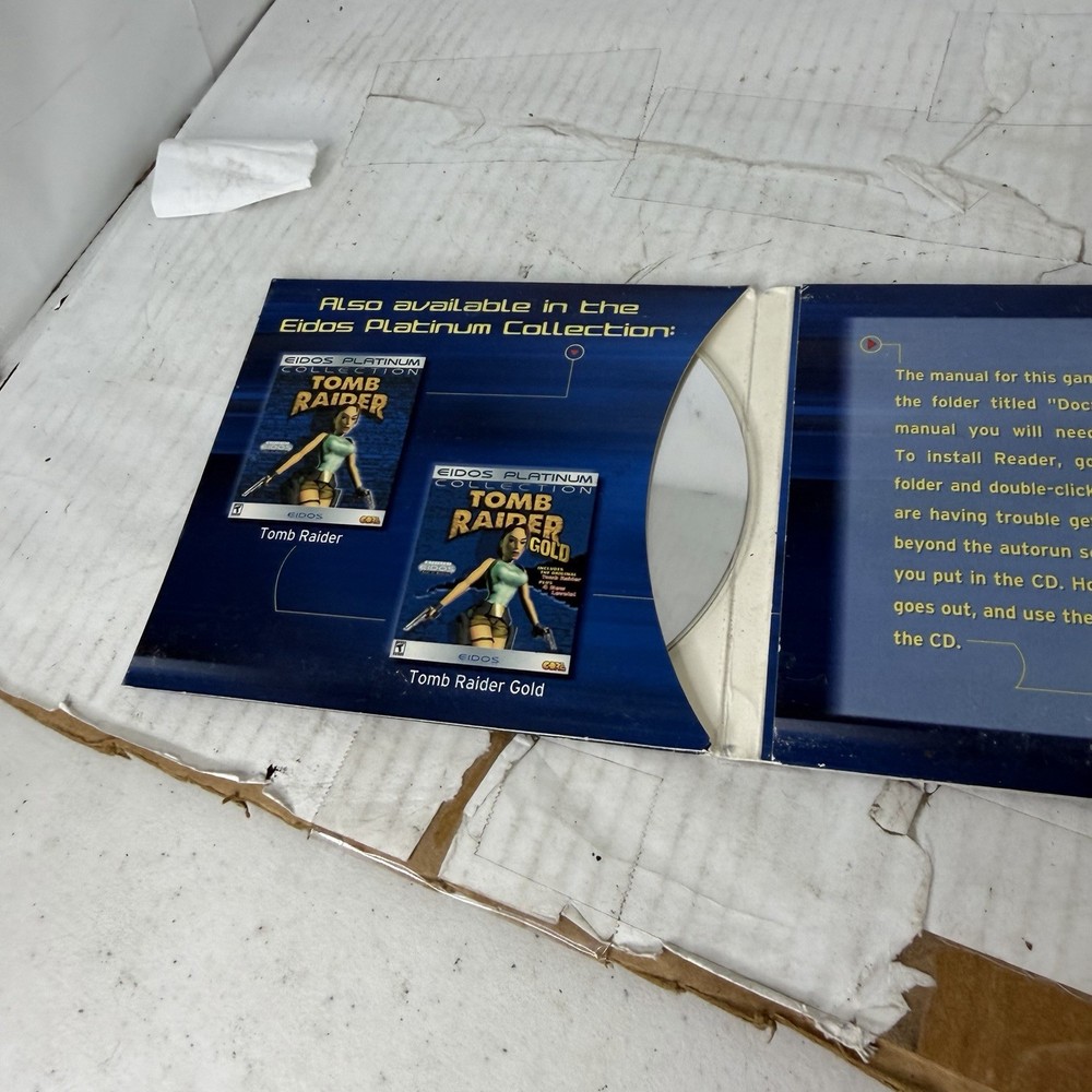 TOMB RAIDER Eidos Platinum Collection & Eidos Demos 2 DISCS Set As Pictured