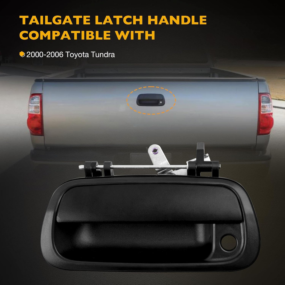 Upgraded Metal Tailgate Handle Liftgate Latch Handle, Compatible with 2000-2006
