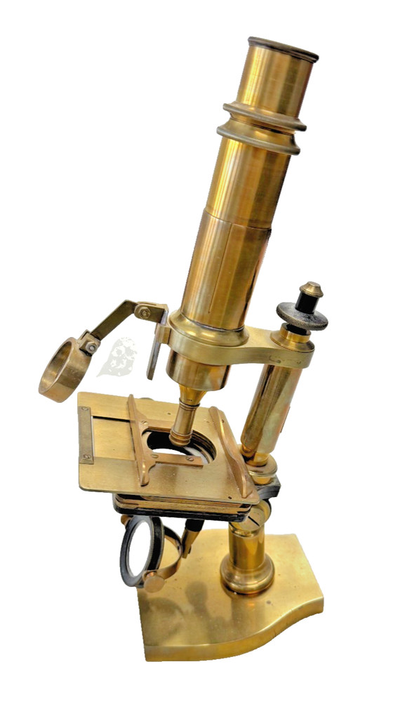 Beautiful Nachet antique brass microscope, circa 1851