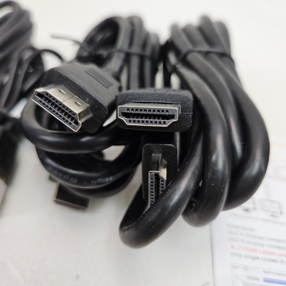 KVM Switch 2 Computer 2 Monitors HDMI USB 3.0 4K@60Hz HD Res w/ EDID Function