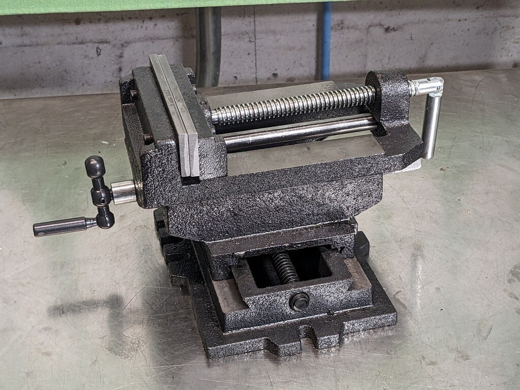 Horizontal Cross Slide Drill Press Vise 6" Jaw Width 6" Opening Capacity
