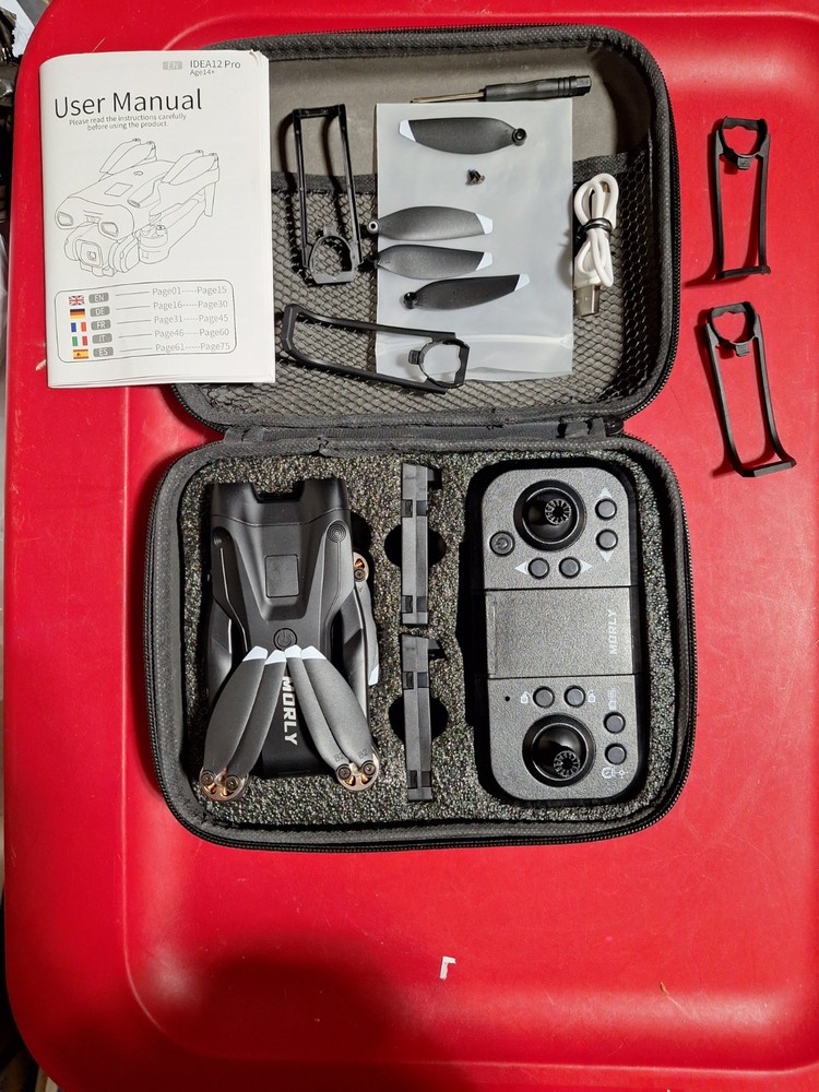 idea 12Pro Brushless Motor Drone, 1080P Adjustable Camera Drone