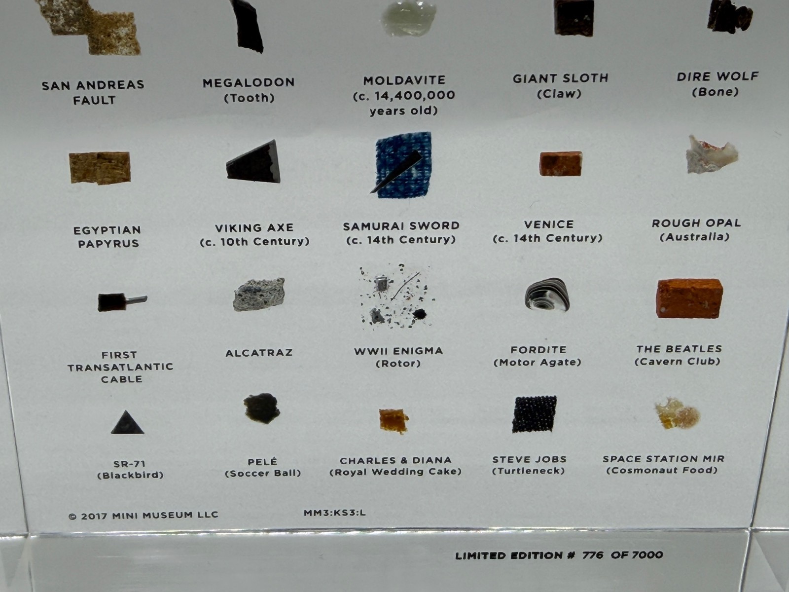 Mini Museum 3 Limited 3rd Edition - Large 29 Rare Specimens Hans Fex Kickstarter