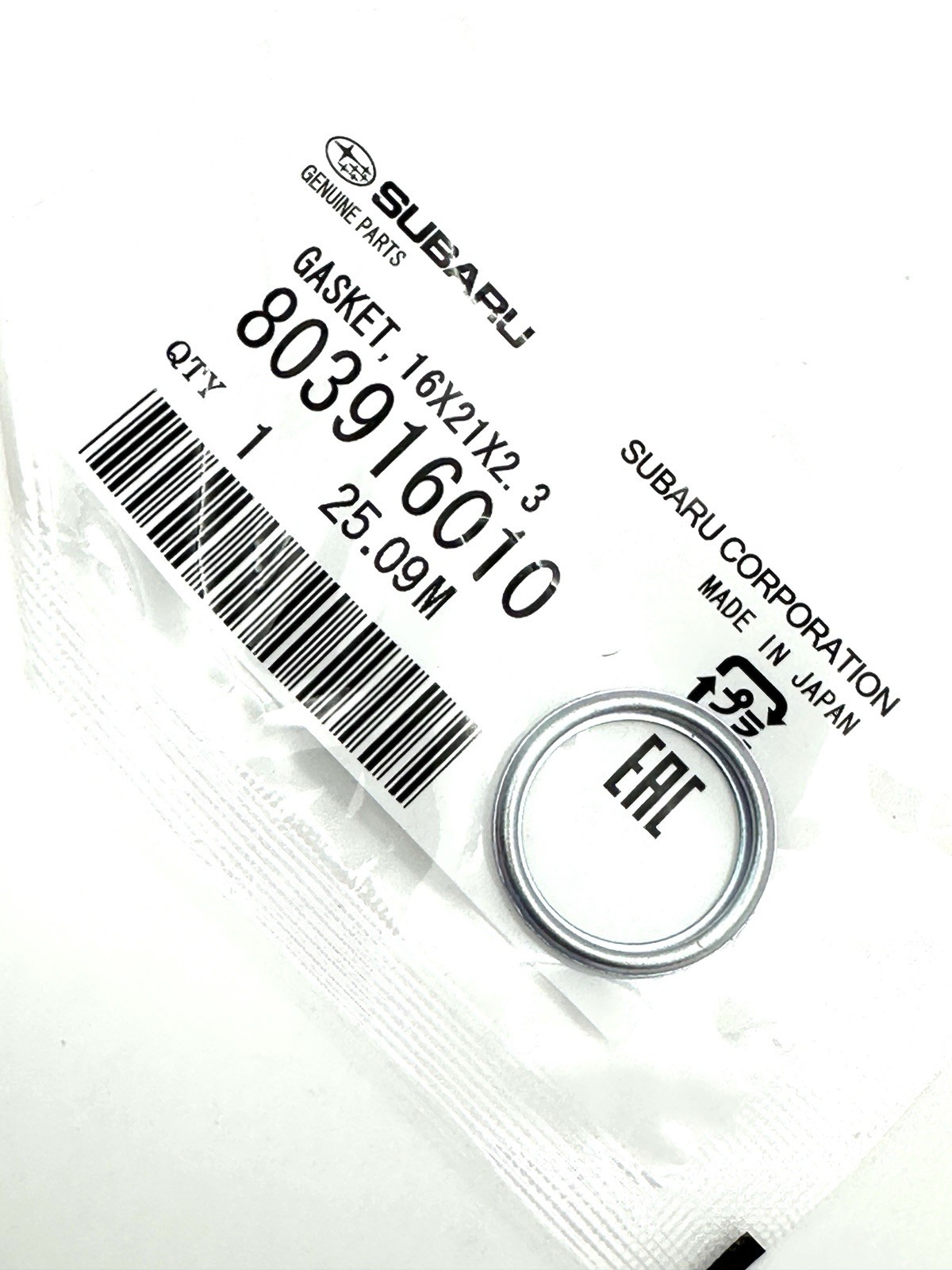 2011-2025 Subaru Oil Drain Plug & Crush Washer Gasket 32195AA021 & 803916010 OEM