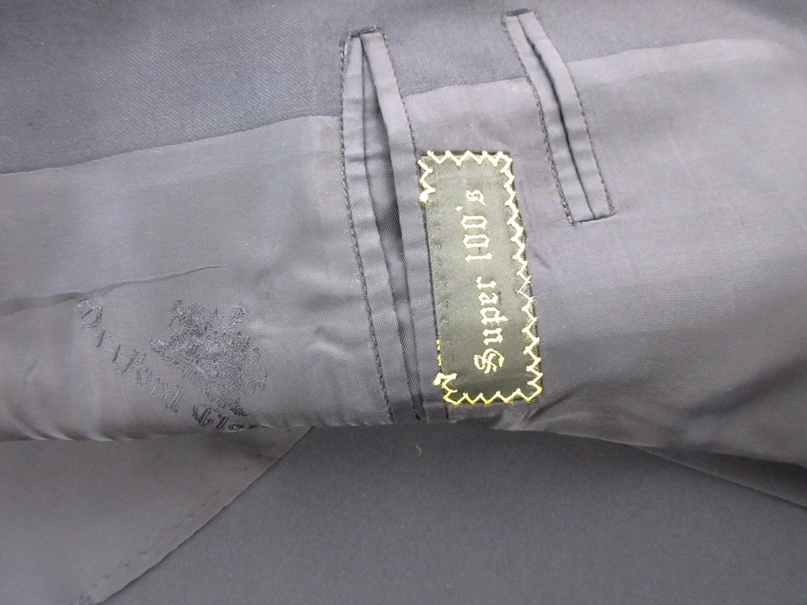 Oxxford Clothes Blazer Mens 44 Blue Super 100s Wool Two Button Sport Coat