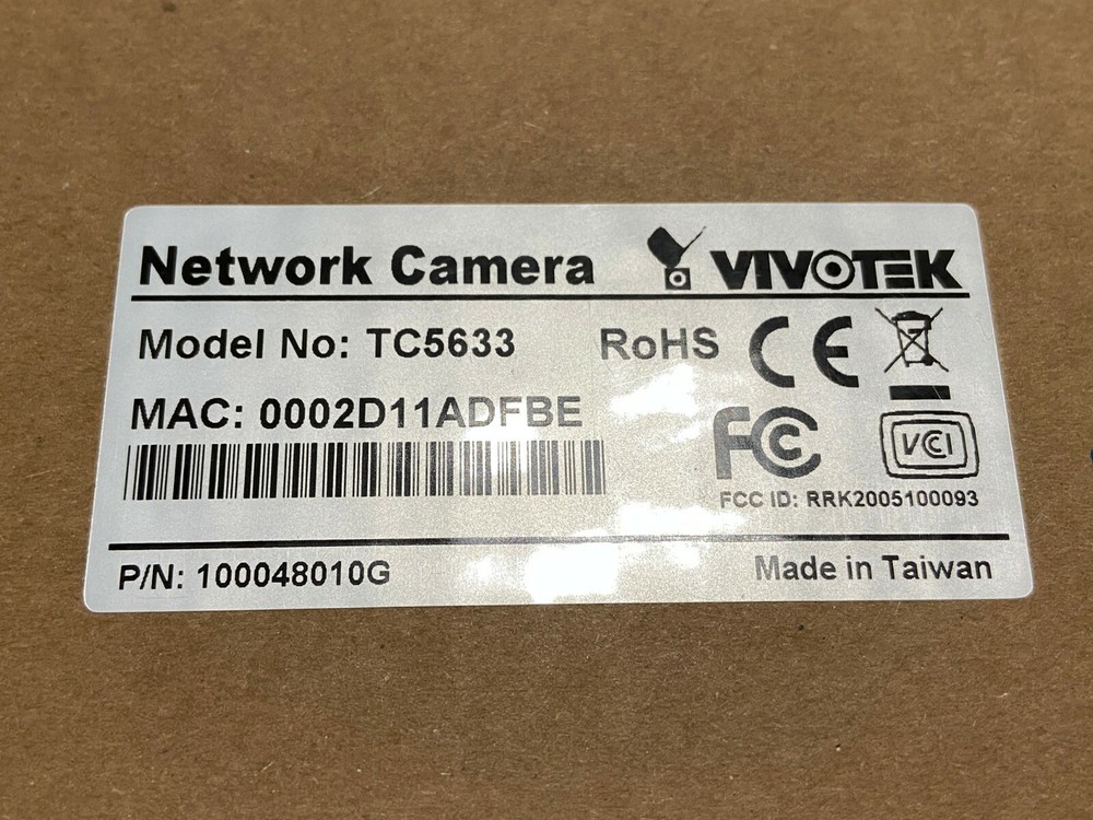 Vivotek Network Camera TC5633