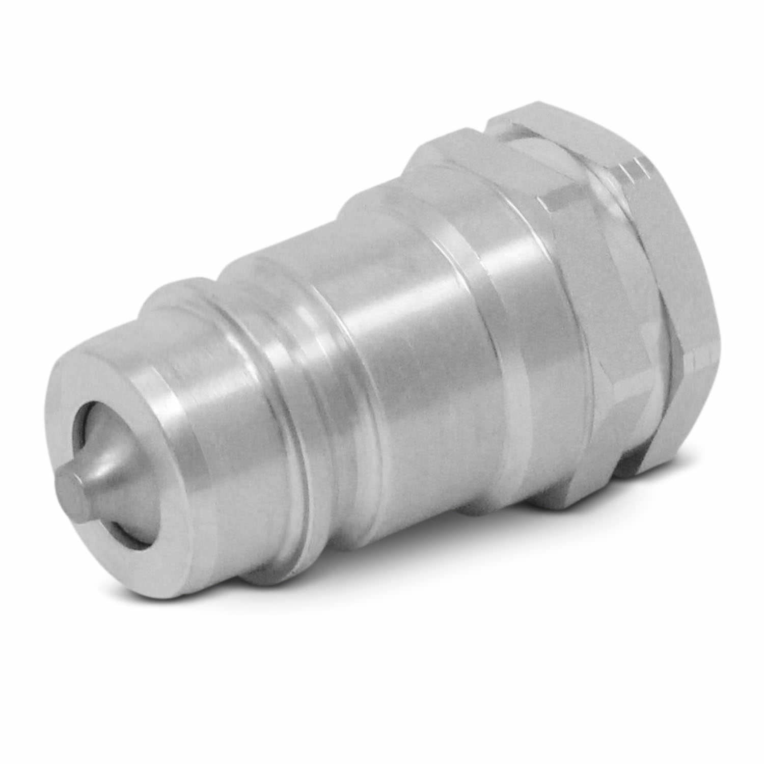 1/2″ Ag ISO 5675 Hydraulic Quick Connect Male Coupler, Poppet Valve, 1/2″ NPT