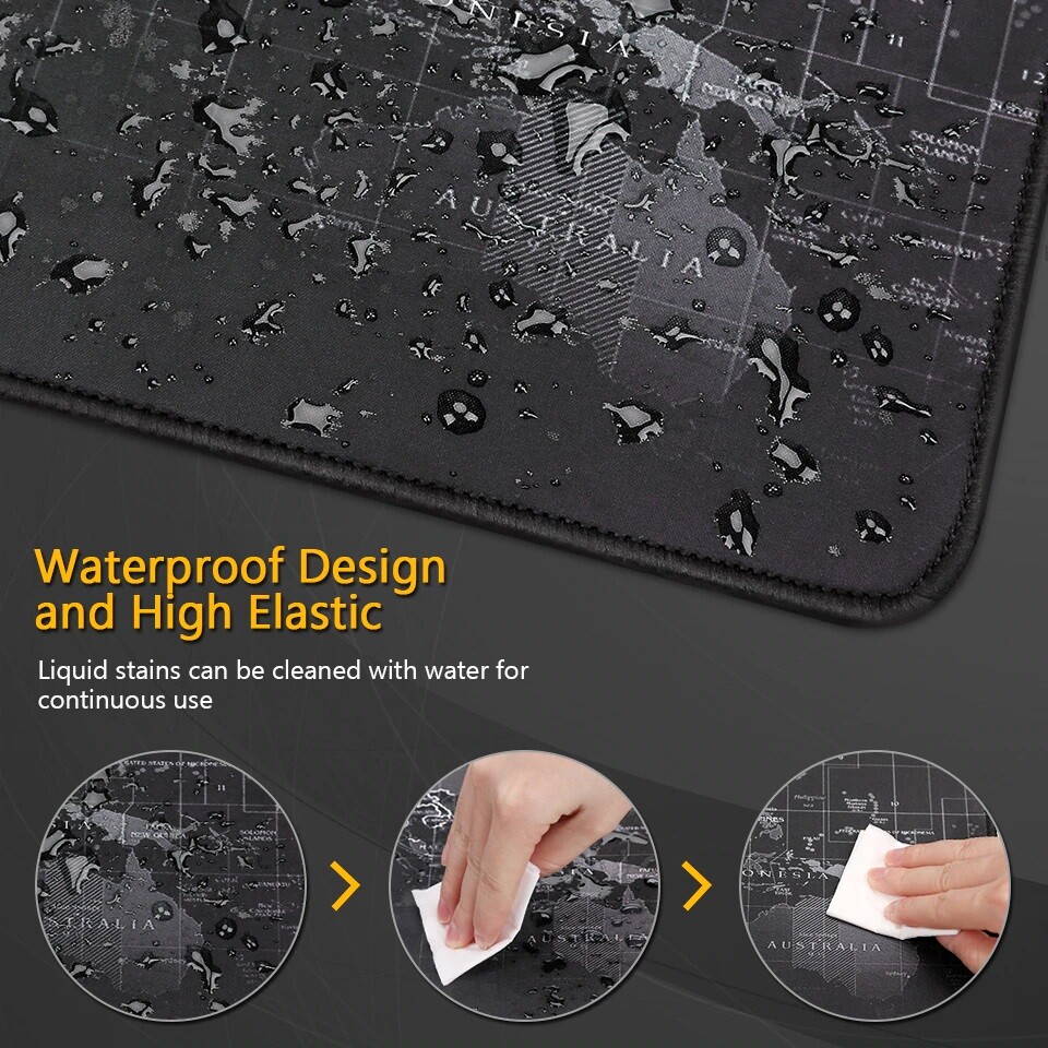 Extended Large High-Performance Anti-Fray Gaming Mouse Pad Computer Keyboard Mat