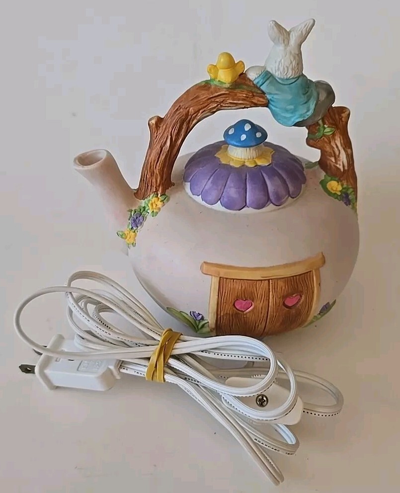 Bunny Rabbit Tea Pot Night Light